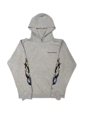 Hearts Brain Hoodie Heather Grey