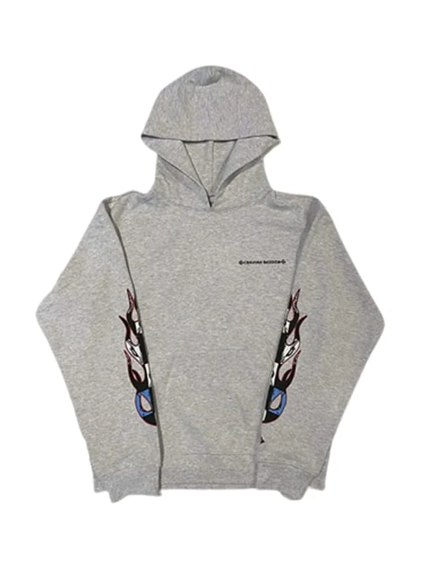 Hearts Brain Hoodie Heather Grey