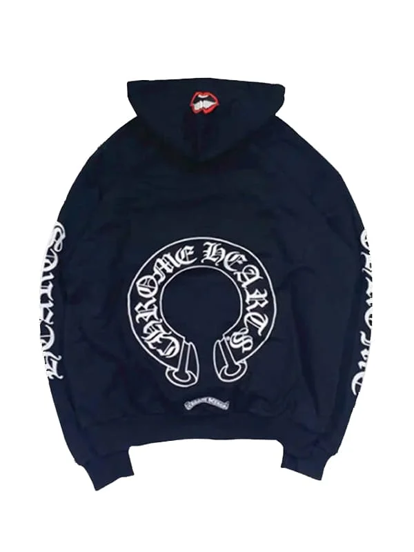Matty Boy Chomper Horseshoe Hoodie featuring bold graphic artwork