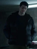 Hendricks Black Puffer Hooded Jacket