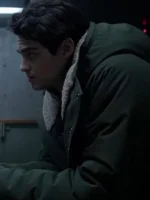 Noah Hendricks Green Shearling Hooded Jacket