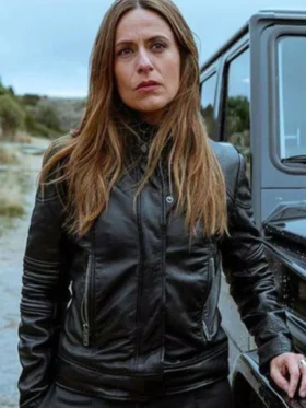 Itziar Ituño Murillo Black Leather Jacket