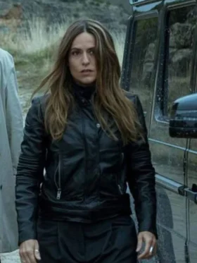 Itziar Ituño Murillo Black Leather Jacket