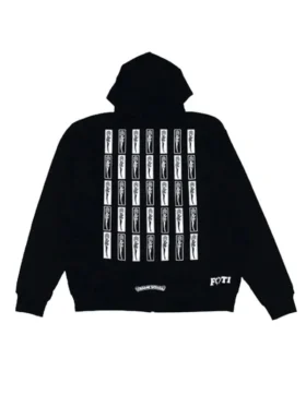 Foti Jarvis Block Hearts Black Hoodie