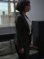 Kaylah Zander Green Blazer Coat