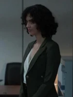 Kaylah Zander Green Blazer Coat