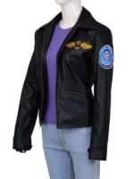 Kelly Mcgillis Top Gun Leather Jacket