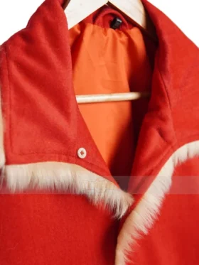 Kurt Russell Christmas Red Wool Vest
