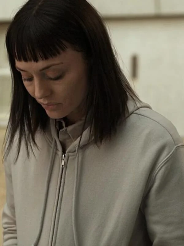 Laura Haddock Meladze White Hoodie Laura Haddock Max Meladze White Hoodie