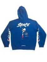 Model wearing the Matty Boy Space Hoodie with premium streetwear style
