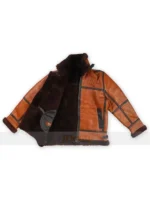 Men RAF Aviator Brown Real Leather Jacket