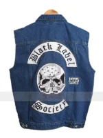 Black Motorcycle Club Blue Denim Vest
