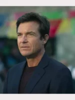 Front view of Marty Byrde Blazer with classic notch lapel and single-button closure