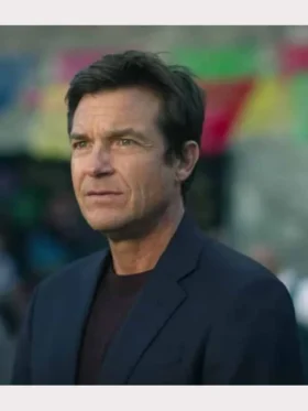 Front view of Marty Byrde Blazer with classic notch lapel and single-button closure