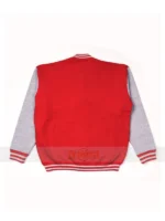 Red White Hip hop Rap Fleece Fabric Jacket