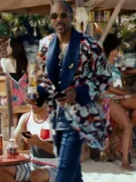 Close-up of Snoop Dogg Corona Commercial Jacket showing premium fabric texture
