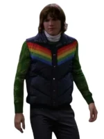 70s Mens Blue Puffer Vest