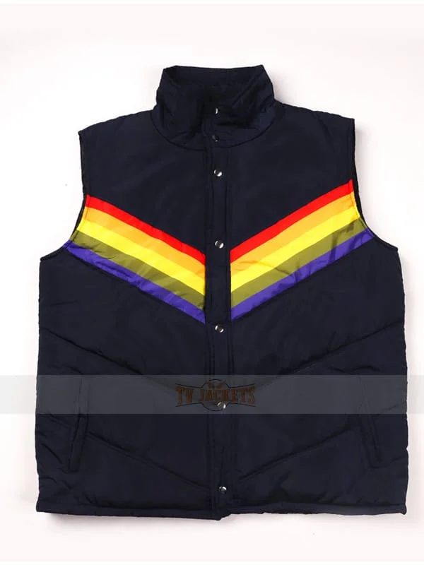 Vintage Tricolor Puffer Parachute Vest