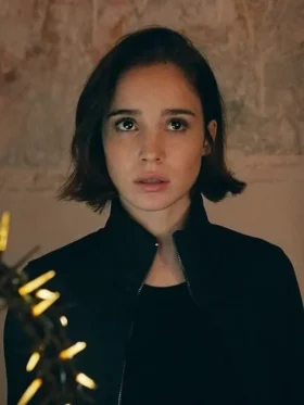 Warrior Nun S02 Ava Black Jacket - Ava wearing a black jacket from Warrior Nun season 2