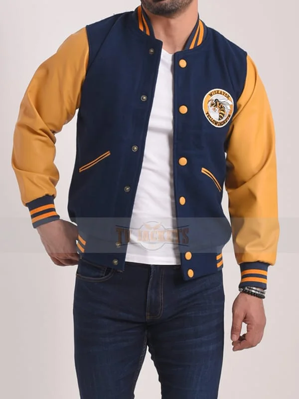 Yellowjackets Ella Purnell Blue Varsity Jacket
