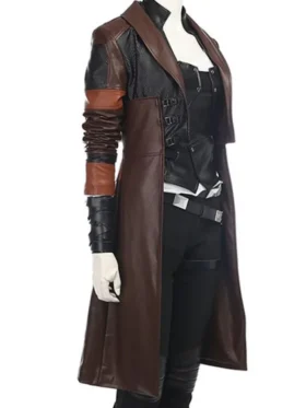 Guardians of the Galaxy 2–inspired Gamora coat with a sleek design