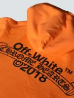 chrome-heats-off-white-orange-hoodie-unisex