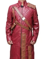 Star-Lord wearing a long trench coat in Guardians of the Galaxy
