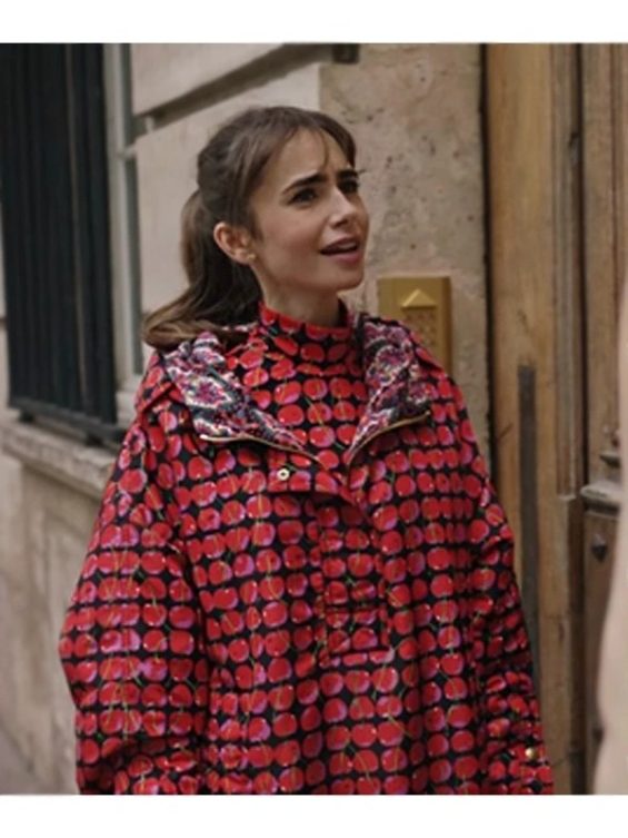 Lily Collins Emily In Paris S03 Cherries Jacket