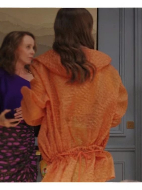 Emily In Paris S03 Lily Collins Orange Jacket
