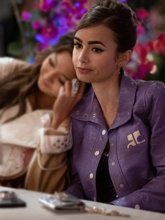 Emily in Paris S02 Emily Cooper Purple Jacket