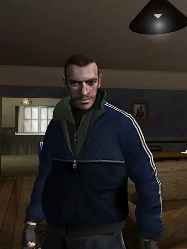 Niko Bellic GTA IV Blue Bomber Jacket