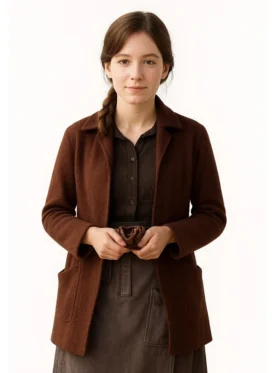 Cara Dutton 1923 Helen Mirren Brown Coat