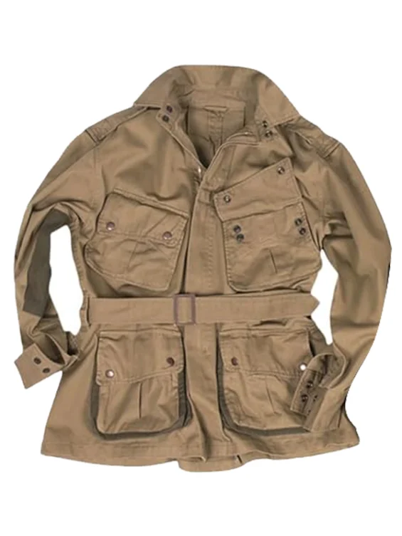 Spencer Dutton 1923 Brandon Sklenar Cotton Beige Jacket