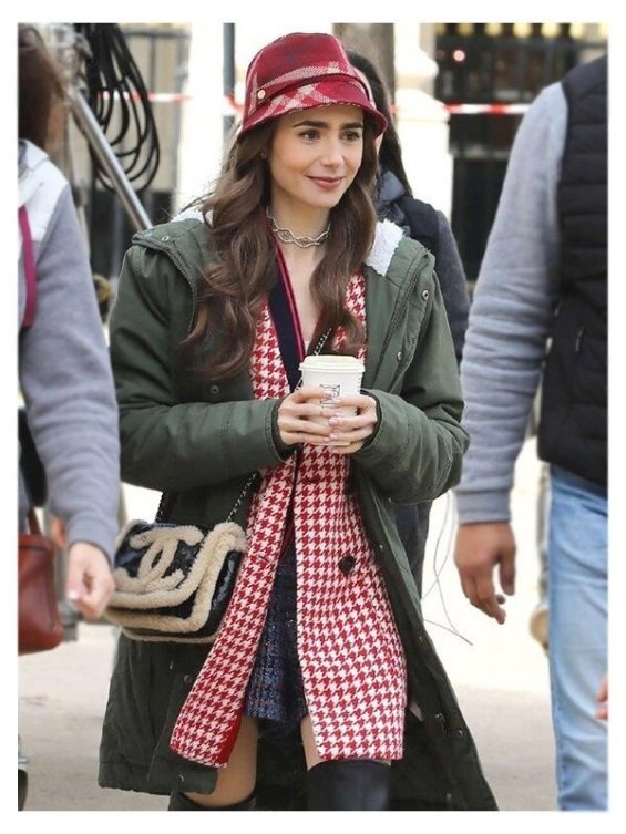Emily In Paris Emily Cooper Hooded Coat