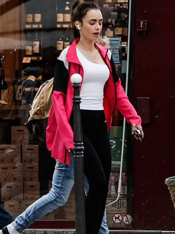 Emily in Paris S02 Lily Collins Pink Jacket