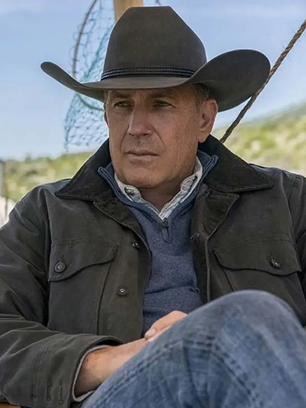John-Dutton-Yellowstone-S03-Black-Jacket John Dutton Tv Series Yellowstone Kevin Costner Black Cotton Jacket