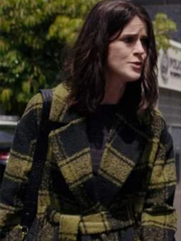 The Woman In The House Across The Street From The Girl in The Window Sloane Plaid Coat The Woman In The House Across The Street From The Girl in The Window Sloane Plaid Coat