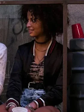 That ’90s Show Gwen Runck Black Bomber Jacket BACK