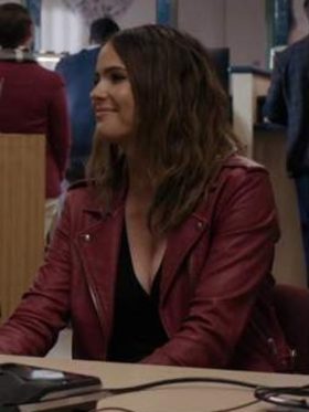 The Woman In The House Season Lisa Red Leather Jacket