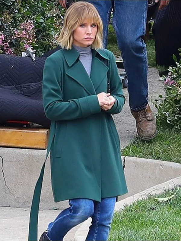 Kristen Bell Green Coat