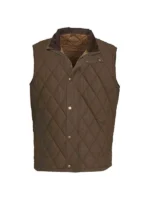 Yellowstone John Dutton Brown Quilted Vest