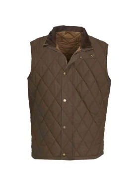 Yellowstone John Dutton Brown Quilted Vest