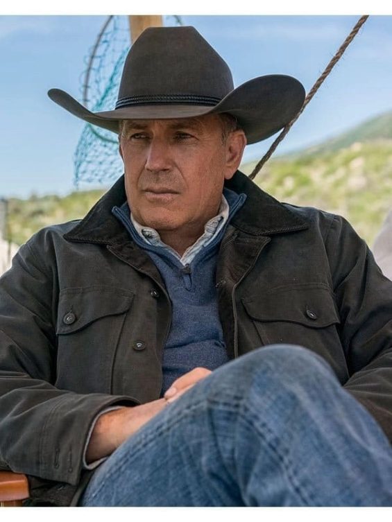 Yellowstone Kevin Costner Black Cotton Jacket