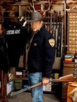 John Dutton Yellowstone Kevin Costner Blue Cotton Jacket