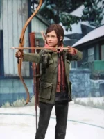 A close look at the Last Of Us Part 2 Military Green Jacket inspired by Ellie.