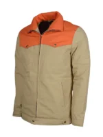 Kevin Costner Yellowstone John Dutton Brown Cotton Jacket