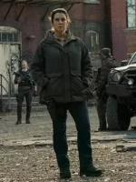 The iconic Melanie Lynskey Coat seen in the post apocalyptic drama.