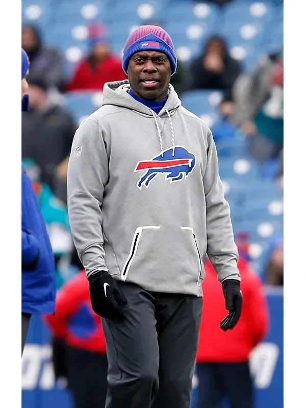American Football Coach Anthony Lynn Grey Hoodie American Football Coach Anthony Lynn Grey Hoodie