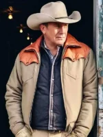 Kevin Costner Yellowstone John Dutton Brown Cotton Jacket