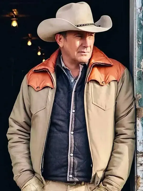 yellowstone-kevin-costner-cowboy-john-dutton-jacket Kevin Costner Yellowstone John Dutton Brown Cotton Jacket